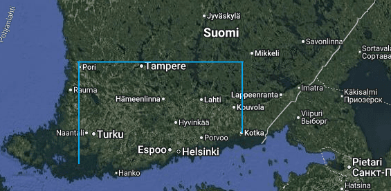 Riepu pakoma toimialue